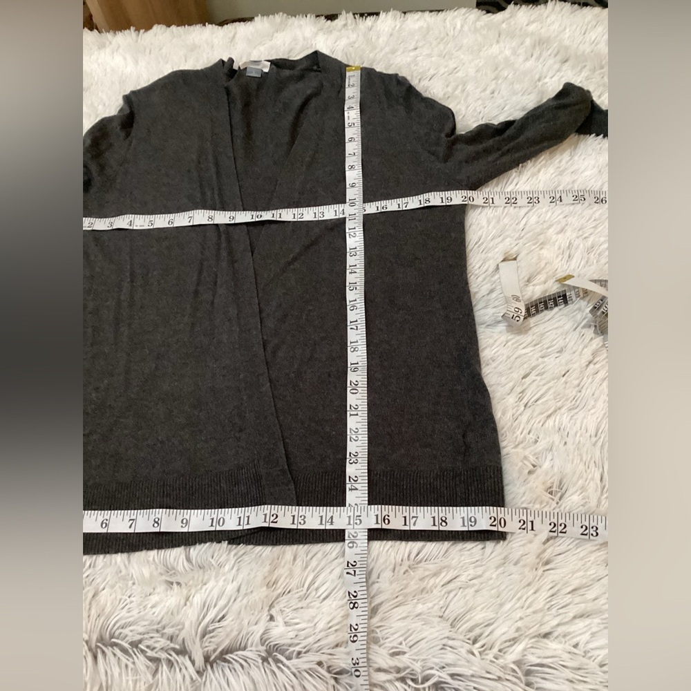Old Navy dark gray lightweight cardigan open front Woman’s size Large - Picture 9 of 11